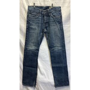 Holster 28/30 Straight Leg Jeans 4 Button Closure As Is Cut Hem  Distressed